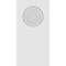 Ekena Millwork Standard Foster Bullseye Plinth Block with Square Edge, 4"W x 8"H x 1/2"P PBP040X080X050FOS02 - alternate 2